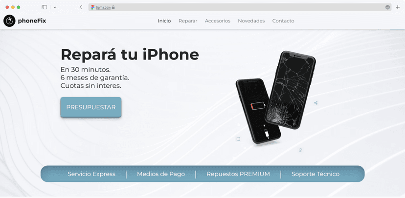 Frame phonefix web